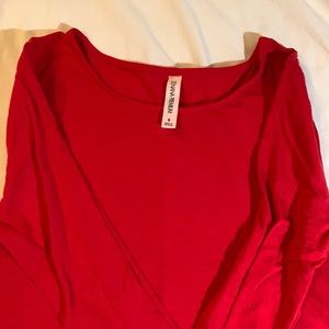 Loose red dress from Zenana Premium